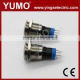 LA16JSF-11E Blue Push Button Monetary With Lamp Stainless Steel 12V DC thumbnail-6