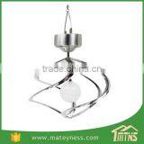 Outdoor Garden Solar Power Light Saturn Spiral Wind Spinner thumbnail-2