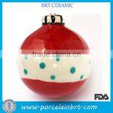 Custom Color Christmas Ornaments Ceramic Ball thumbnail-1