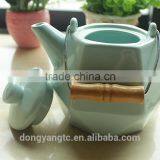 Customize Logo Porcelain Chinese Tea Pot With Steel Handle thumbnail-4
