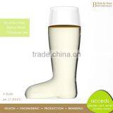 Unique Shaped Ti-Borosilicate Mug / Cups Boot Shaped Beer Glass thumbnail-1