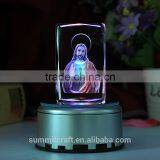Catholic Gifts Wholesale Laser Engraving Crystal Jesus Craft thumbnail-3