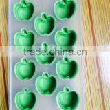 2015 Fruit Design Food Safety Factory Wholeseler 12 Holes Silicone Ice Tray