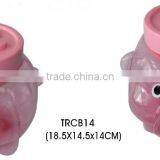 Transparent Cute Pink Piggy Bank With Coin Counter thumbnail-1