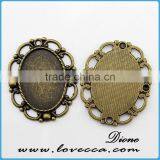 Good Quality Alloy Cameo Setting ,fashion Alloy Pendant Setting,pendant Trays and Setting thumbnail-1
