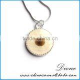 Handmade Clear Resin 30mm 20mm Dried Pressed Real Flower Pendant thumbnail-5