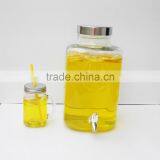 8L Rooster Shape Embossed Alcoholic Beverage Glass Bottle With Stainless Steel Lid thumbnail-2