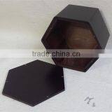 Hexagon Wood Paw Print Pet Urns thumbnail-4