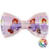 Adorable Movie Cartoon Printed Bowknot Baby Girls Grosgrain Ribbons Hair Bow thumbnail-3