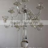 Jingyage Wedding Crystal Candelabra Classic Cylinder Hurricanes thumbnail-5