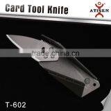 Plastic Folding Knife Survival Tool With Stainless Steel Blade thumbnail-1