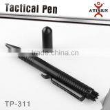 Aluminum Tactical Pen CNC Machined Black Coated CROWN BEZEL thumbnail-2
