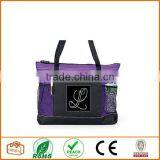 Custom Rhinestone Initial Tote Bag Red thumbnail-4