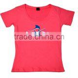 Women White Round Neck T-Shirt_100% Organic Cotton_Elegant Wear @ Best Deal Price thumbnail-3
