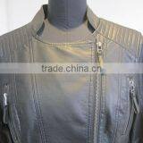 Women Leather Jackets Outwear Coat Feminino Jaqueta Couro 2016 Spring Women Brand Rivet Zipper Faux Pu Leather Motorcycle Jacket thumbnail-3