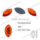 Hot Sale Navette Shaped Flat Back Jewelry Decorative Glass Stones thumbnail-2