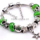 European Beads Star Chain Pure Copper Charm Jewlery Bracelet thumbnail-1