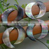 High End Crescent Shaped Black Shell Charms Diy Crescent Shell Pendant Jewelry Accessories for Earrings thumbnail-4