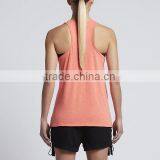 MGOO Hot Sale Girls Sleeveless Women Fashion Dri Fit Tank Top Low Neck Sport T Shirt thumbnail-5
