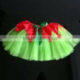 2014 New Style Girls Red Petal Apple Green Cheap Chiffon Christmas Tutu Skirt thumbnail-1