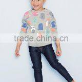 S32292W Autumn Sweatshirt Children Hoodies Girls Boy Clothes Cotton Sports Suit Letter Hoodie thumbnail-1