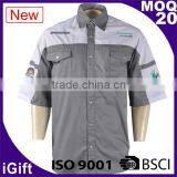 Dry Fit Short Sleeves Mechanic Work Shirts for Men thumbnail-1