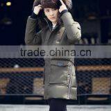 Men's Fashion Garment/apparel Long Sleeve Down Feather Zippered Pocket Hood Designer Winter Coats Mens