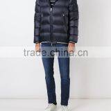 Wholesale Newly Arrived Plain Dyed Dark Blue Down Feather Cotton Padded Coats Made in Vietnam thumbnail-2