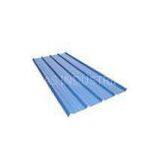 DX53D Residential Corrugated Steel Roofing Sheets / Blue Color Steel Roofing , Metal Siding Panels thumbnail-1