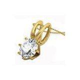 Prone Setting Fashionable Necklaces Gold Plated Charm Neckalces