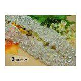 Handmade Bling Bling Decorative Rhinestone Applique Trim For Wedding Dresses thumbnail-1