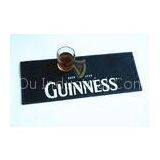 Black 3D anti slip pvc beer bar mat with logo , bar counter mat