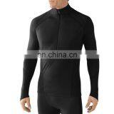 Mens Stand Collar Lightweight Zip Baselayer Top