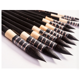 9PC/Set Squirrel Hair Wooden Handle Watercolor Paint Art Brush