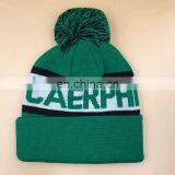 Good Quality Jacquard Cotton/ Acrylic Knitted Beanie,Knitted Hat,Winter Hat thumbnail-3