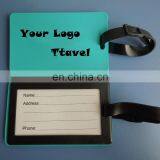 High quality custom printed logo soft pvc luggage tags