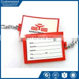 2016 widely used plastic luggage tag covers