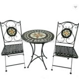 Metal Outdoor Folding Chair Coffer Table Round Chair thumbnail-3
