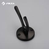 Fancy Design Filta Hardware Eco-Friendly Home Design Storage Black Double Zinc Alloy Coat Hook Hanger 6588 thumbnail-4