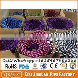 Fully Washable Classic Popular Rainbow Chunky Long Lasting Lounge Style Mini Flex Reusable Healthy Hygiene Silicon Hookah Hoses thumbnail-1