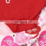 Baby Valentine Rompers Outfits Hearts Floral Rainbow Cactus Alpaca Bunny Letters Lips Print Easter Newborn 27 Designs thumbnail-5