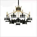 Luxury Contemporary Hotel Black Metal Chandelier Pendant Lights thumbnail-1