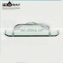 Bathroom Accessories Stainless Steel Material Shower Corner Glass Shelf thumbnail-2