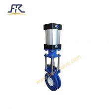 2 Inch Pneumatic Ceramic Lined Knife Gate Valve thumbnail-2
