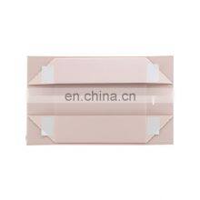 Low MOQ Medium Pink Folding Magnetic Snap Shut Lid Gift Box With Ribbon Tie thumbnail-4