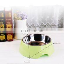Top Quality Cats Dogs Eco Friendly Plastic Slow Feeder Stainless Steel Dog Bowl Logo thumbnail-3