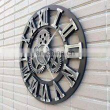 Новая технология для украшения дома. Креативный ретро-индустриальный стиль. Ручная работа. Бракет-часы. Круглая односторонняя настенная часовая маска thumbnail-4