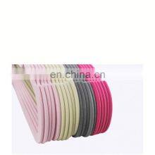 Top Rated Portable Ladies Manufacturers Black Pants Custom Logo Velvet Swimwear Clothing Plastic Coat Hanger Wholesale thumbnail-3