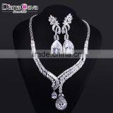 New Luxury Statement Design Cubic Zirconia African Style Big Fashion Jewelry Set thumbnail-1