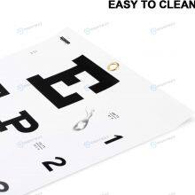 Premium Snellen Eye Chart Wall Chart Plastic Waterproof Snellen Charts for Eye Test Exams 10 Feet 9 X 14 in Eluxe Occluder Plus thumbnail-4